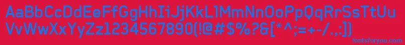 BaksheeshBold Font – Blue Fonts on Red Background