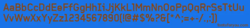 BaksheeshBold Font – Brown Fonts on Blue Background