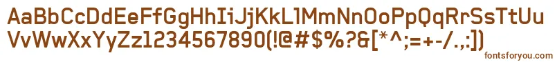 BaksheeshBold Font – Brown Fonts on White Background