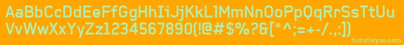 BaksheeshBold Font – Green Fonts on Orange Background
