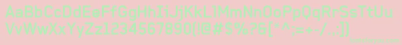 BaksheeshBold Font – Green Fonts on Pink Background