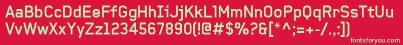 BaksheeshBold Font – Green Fonts on Red Background