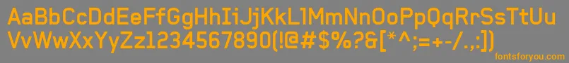 BaksheeshBold Font – Orange Fonts on Gray Background