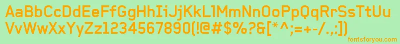 BaksheeshBold Font – Orange Fonts on Green Background