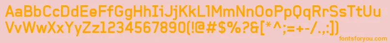 BaksheeshBold Font – Orange Fonts on Pink Background
