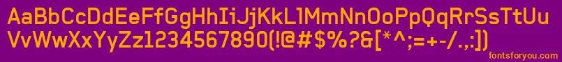 BaksheeshBold Font – Orange Fonts on Purple Background