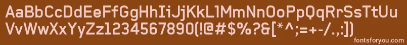 BaksheeshBold Font – Pink Fonts on Brown Background