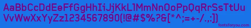 BaksheeshBold Font – Purple Fonts on Blue Background