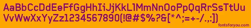 BaksheeshBold Font – Purple Fonts on Orange Background