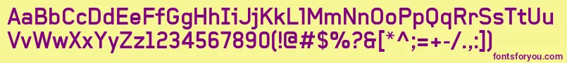 BaksheeshBold Font – Purple Fonts on Yellow Background
