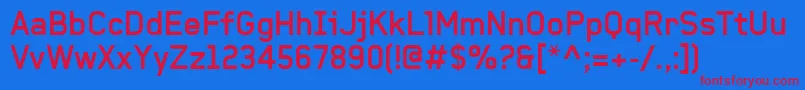 BaksheeshBold Font – Red Fonts on Blue Background