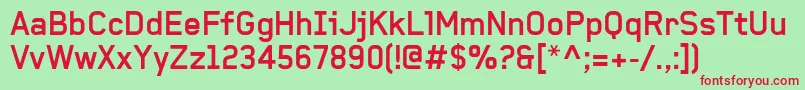 BaksheeshBold Font – Red Fonts on Green Background