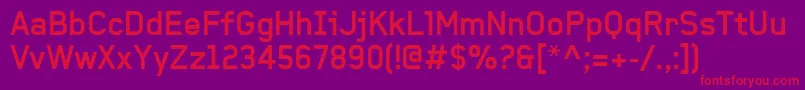 BaksheeshBold Font – Red Fonts on Purple Background
