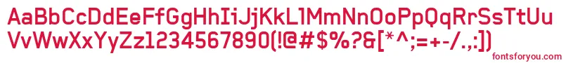 フォントBaksheeshBold – 赤い文字