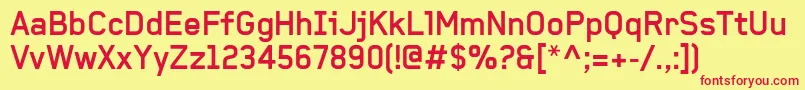 BaksheeshBold Font – Red Fonts on Yellow Background