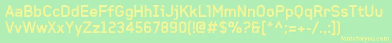BaksheeshBold Font – Yellow Fonts on Green Background