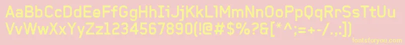 BaksheeshBold Font – Yellow Fonts on Pink Background