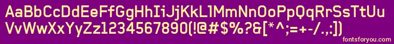 BaksheeshBold Font – Yellow Fonts on Purple Background