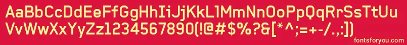 BaksheeshBold Font – Yellow Fonts on Red Background
