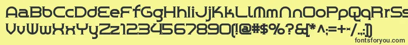 Chromeyellownf Font – Black Fonts on Yellow Background