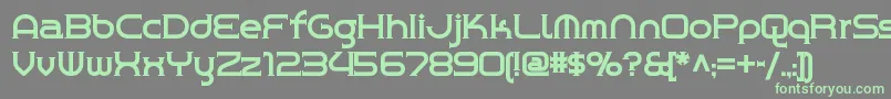 Chromeyellownf Font – Green Fonts on Gray Background