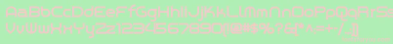 Chromeyellownf Font – Pink Fonts on Green Background