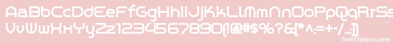 Chromeyellownf Font – White Fonts on Pink Background