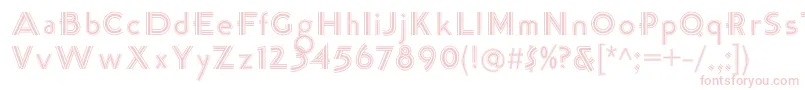 K22TriLineGothic Font – Pink Fonts on White Background