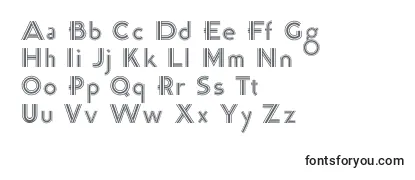 K22TriLineGothic-fontti