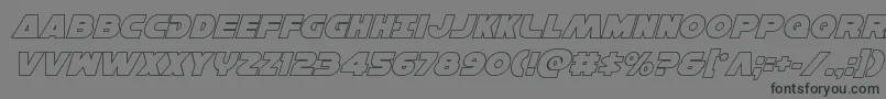 fuente Hansolov3outital – Fuentes Negras Sobre Fondo Gris