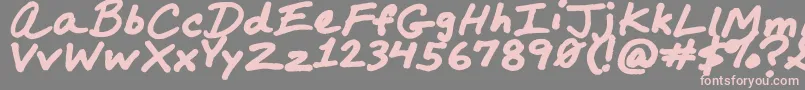MarkerComp Font – Pink Fonts on Gray Background