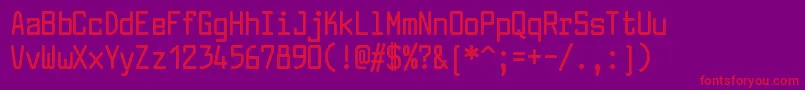 LarabiefontcdBold Font – Red Fonts on Purple Background