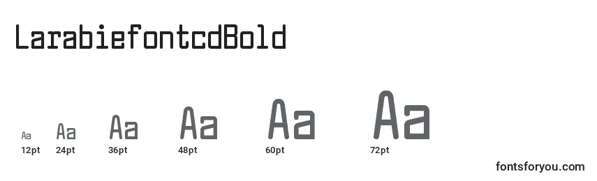 LarabiefontcdBold Font Sizes