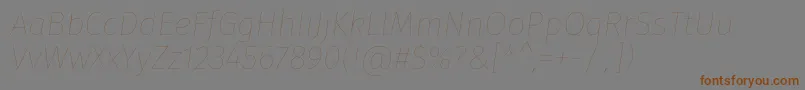 More about FirasansEightitalic Font FirasansEightitalic Font – Brown Fonts on Gray Background