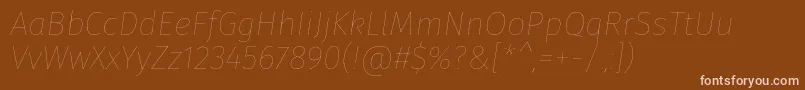 Lisätietoja FirasansEightitalic-fontista FirasansEightitalic-fontti – vaaleanpunaiset fontit ruskealla taustalla