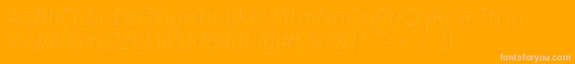 フォントFirasansEightitalic – オレンジの背景にピンクのフォント