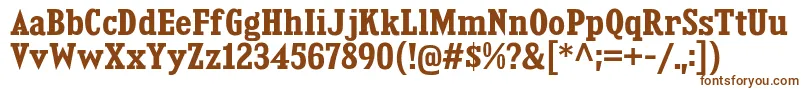 Шрифт KingsbridgeScBd – коричневые шрифты