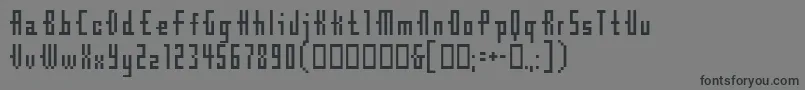Шрифт Cubebitmap12point – чёрные шрифты на сером фоне