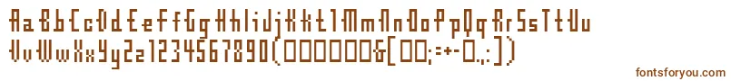 Шрифт Cubebitmap12point – коричневые шрифты