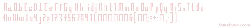 Cubebitmap12point Font – Pink Fonts on White Background