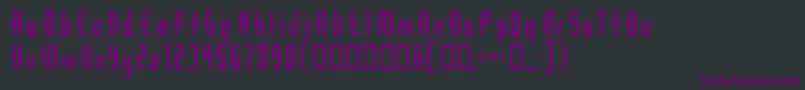 Cubebitmap12point Font – Purple Fonts on Black Background