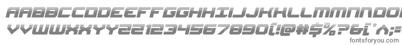 フォントGearheadhalfital – 白い背景に灰色の文字