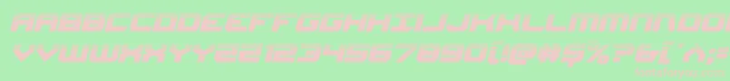 Gearheadhalfital Font – Pink Fonts on Green Background