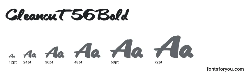 Cleancut56Bold Font Sizes
