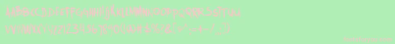 DkTrollslayer Font – Pink Fonts on Green Background