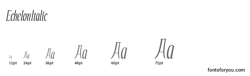 EchelonItalic Font Sizes
