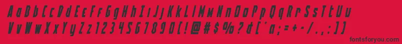 Battleworldtitleital Font – Black Fonts on Red Background