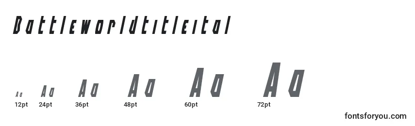 Battleworldtitleital Font Sizes