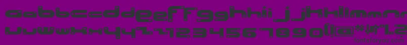 フォントBeachsh – 紫の背景に黒い文字