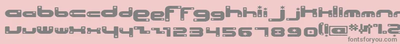 fuente Beachsh – Fuentes Grises Sobre Fondo Rosa
